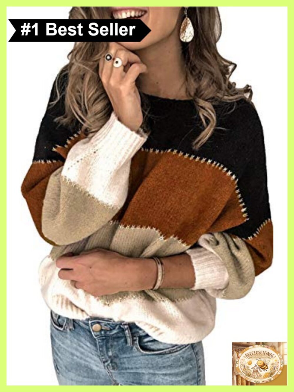 Women's Casual Winter Sweater Long Sleeve Cozy Knit Pullover
